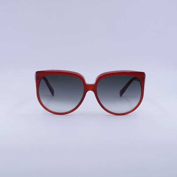 Celine CL4048IN 66P Sunglasses Red Cat Eye Frame, Gradient Green Lenses - Picture 2 of 10